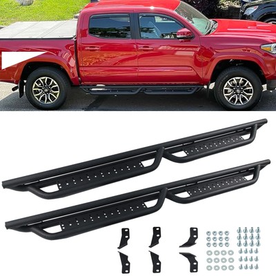 6'' Running Boards FOR 2005-2023 Toyota Tacoma Double/Crew Cab Drop Step BLK Gift