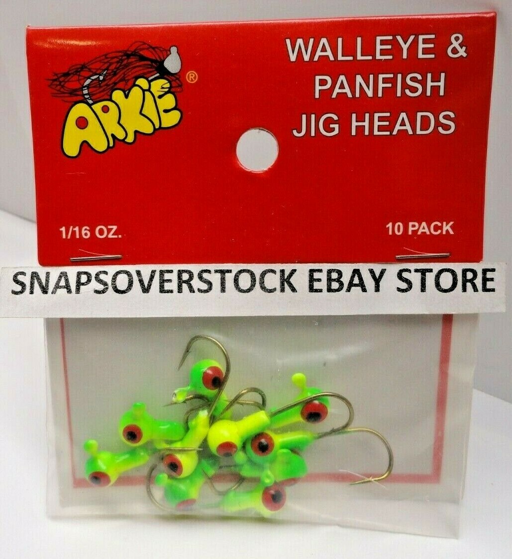 Confezione Da 10 Esche Jig Per Crappie 1/16 Oz - Dipinte, Senza - Foto 9