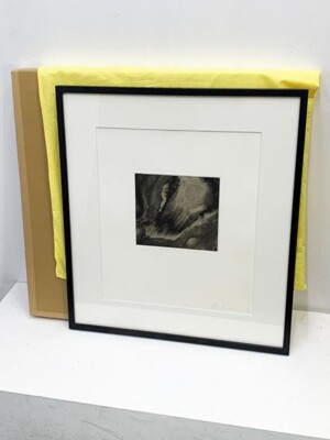 Anish Kapoor ''Blackness from Her Womb 9'' 2000 Edition, autographed and framed
