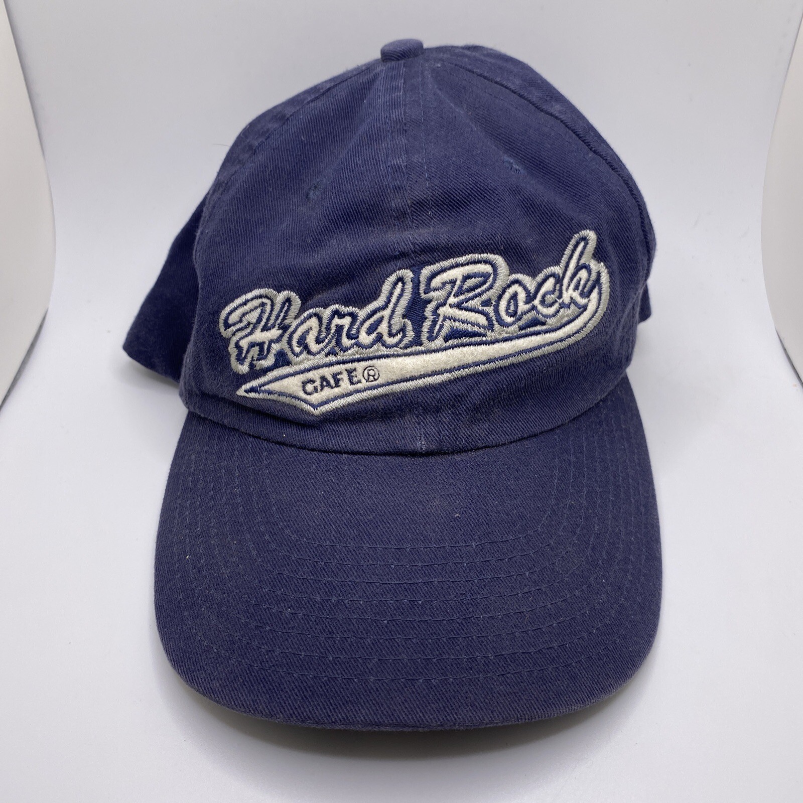 Hard Rock Cafe Hat Barcelona RARE Navy Blue Adjustabl… Gem