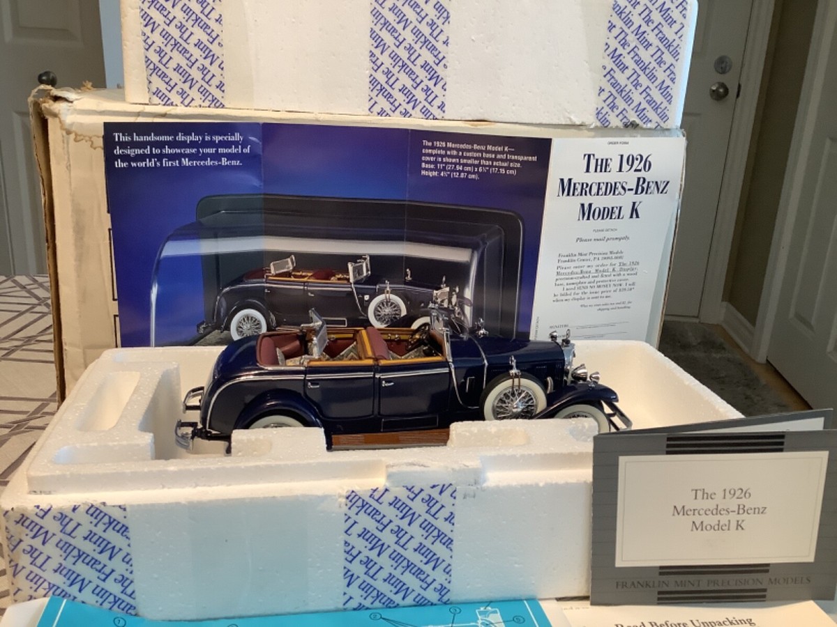 Franklin Mint 1926 Mercedes-Benz Model K 1:24 Scale Diecast Model