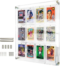 Acrylic One Touch Card Slab Display Case for 35Pt - 12 Non Graded Card Holder Fr
