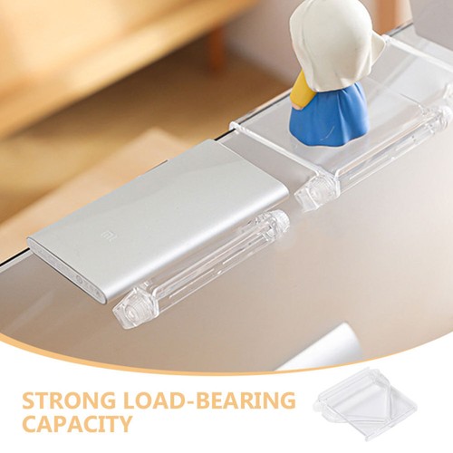 2 Pcs Shelf Bracket Floating Shelves for Game Consoles Computer Screen - Afbeelding 7 van 12