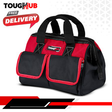 Small Tool Bag 12" Multifunctional Heavy Duty Hard Base Storage Case Waterproof