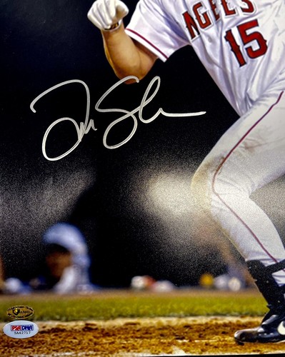 Tim Salmon Signed 16x20 Photo PSA/DNA Come 2.5 X 7 Engraved Plaque W/ Stats  - Picture 2 of 4