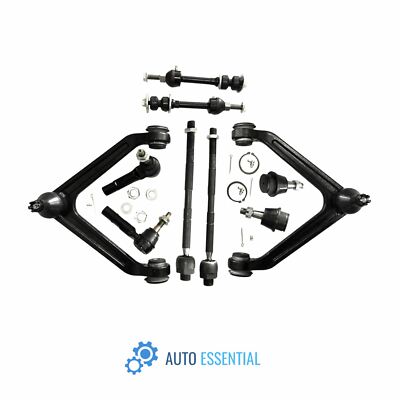 10PCS Front Control Arm Ball Joint Tie Rod for Dodge Ram 1500 2002-2005 2WD /RWD