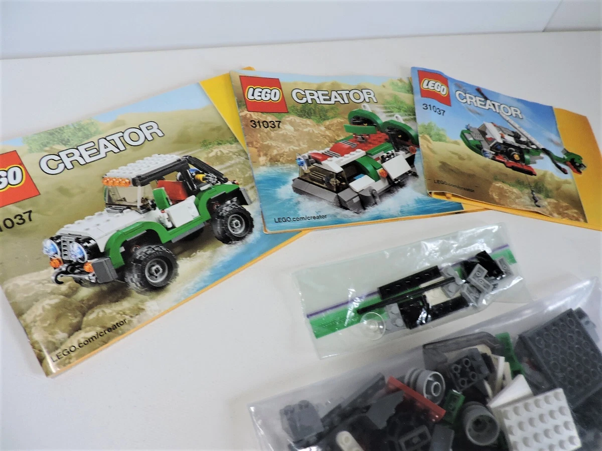 LEGO CREATOR ADVENTURE VEHICLES SET 31037 RETIRED NO BOX Pre Owned