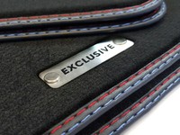 Exclusive FußMatten FüR BMW 5Er E34 HöChste QualitäT Velours Aufschrift Metal