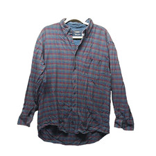 Wrangler Men Casual Shirt Medium Button-Down Pocket Cotton Plaid USA made