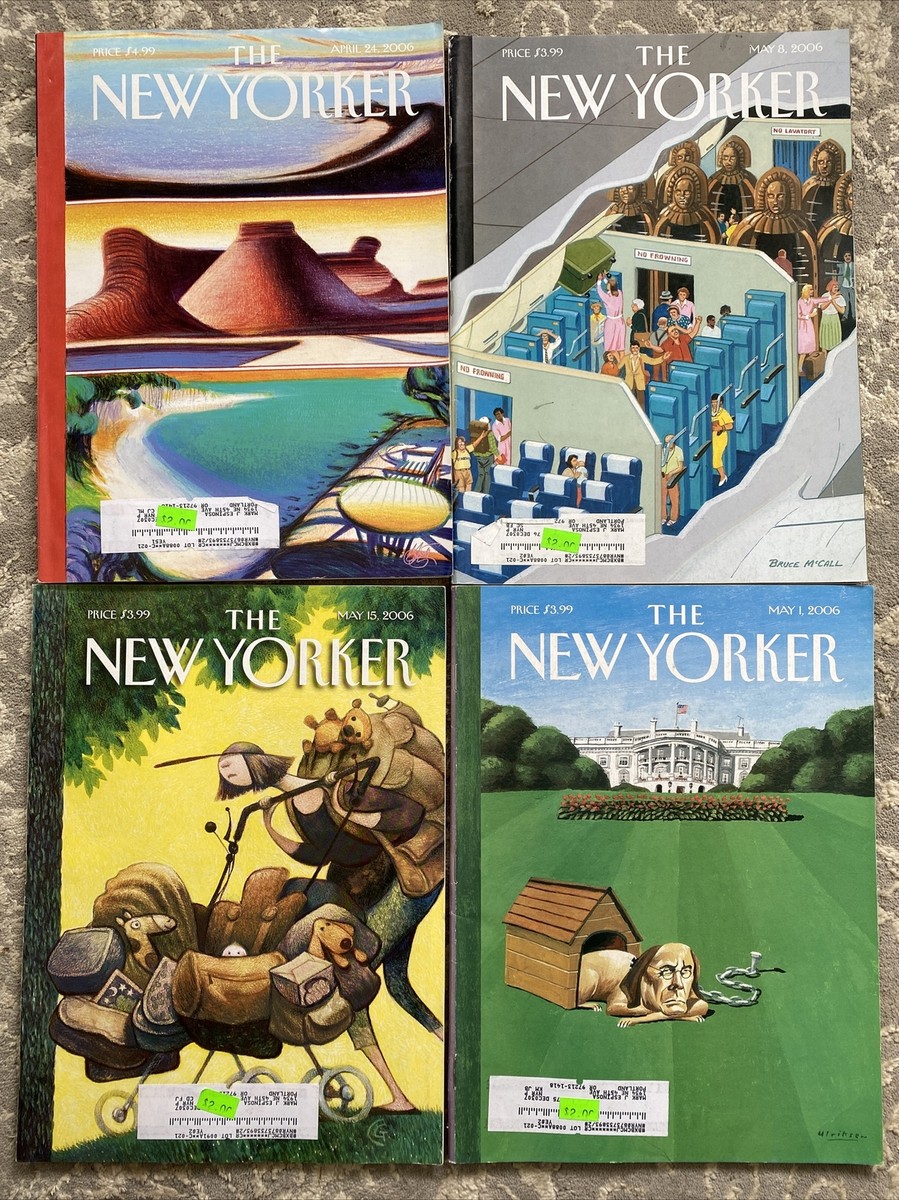 Vintage Loft Of 4 The New Yorker Full Magazines April May 2006 | eBay
