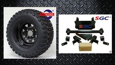 YAMAHA G29 DRIVE Golf Cart 4" Lift Kit + 12" Wheels and 23" All Terrain Tires 
