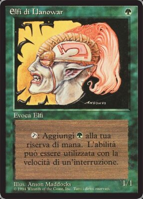 MTG LLANOWAR ELVES POOR - ELFEN VON LLANOWAR - FBB - MAGIC