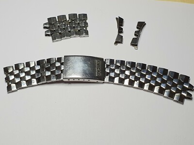 vintage ENICAR watch bracelet from Divers Enicar 18 mm lug DAMAGED