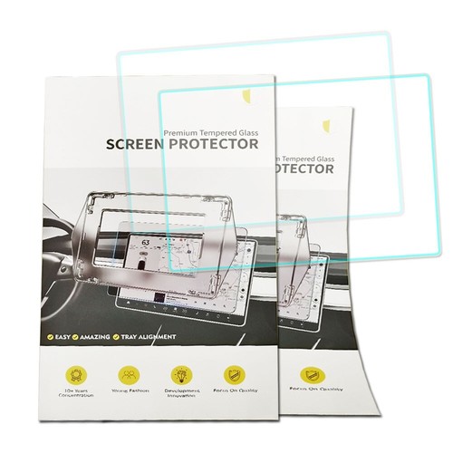 15" Touch Screen Protector Film Tempered Glass Transparent For Tesla Model 3 Y - Picture 9 of 9