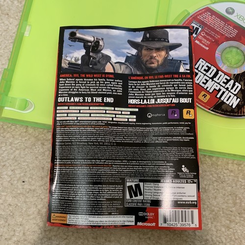 Red Dead Redemption Microsoft XBox 360 Video Game Rockstar Complete - Picture 10 of 10