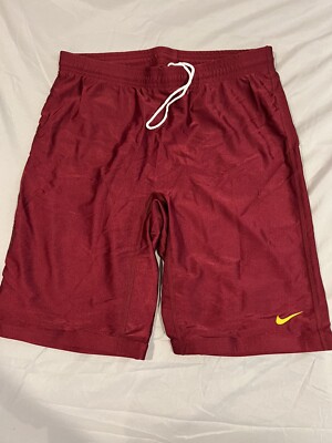 Men's Vintage Nike Burgundy Shiny Spandex Tights Compression Running Shorts  3XL