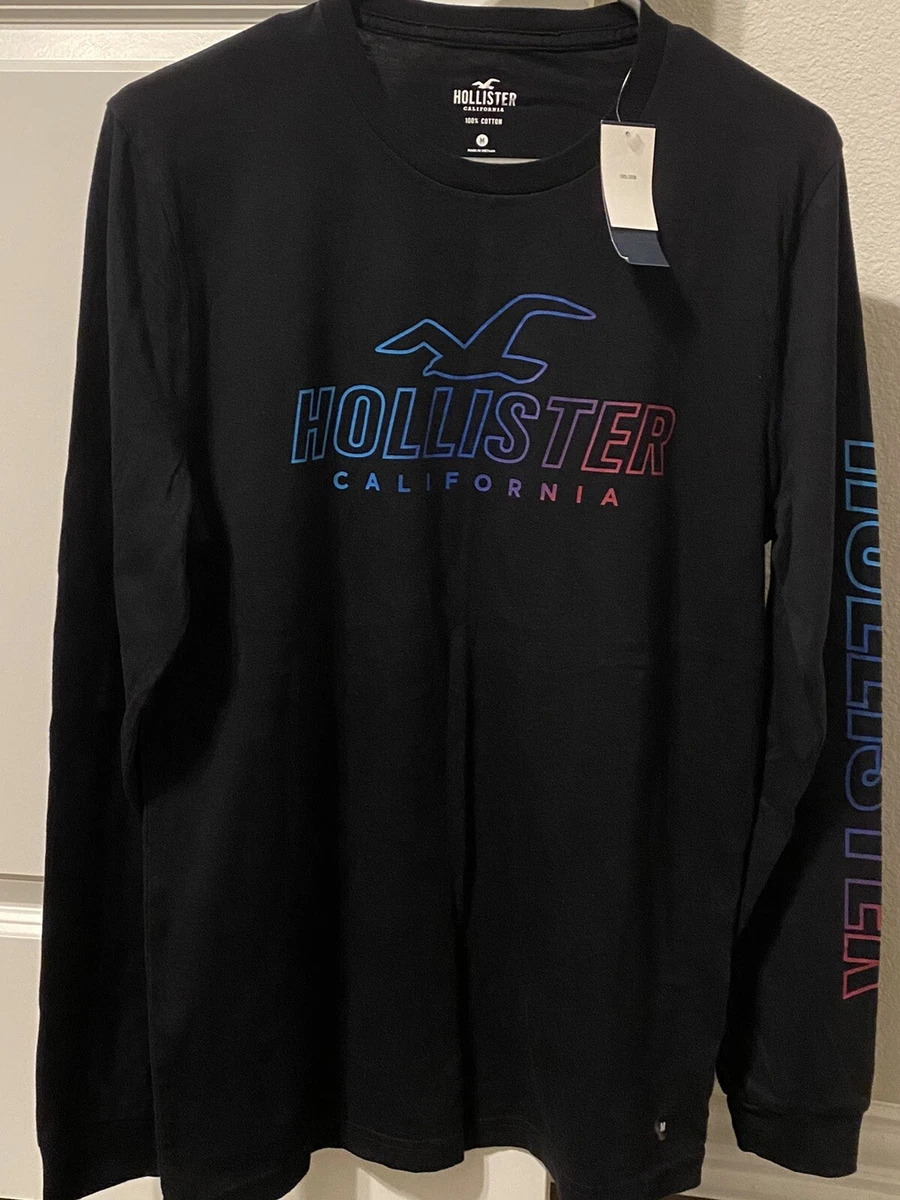 Hollister printed logo graphic cheap tee