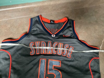 Men's Carmelo Anthony #15 Gray SYRACUSE Jersey Size XXL