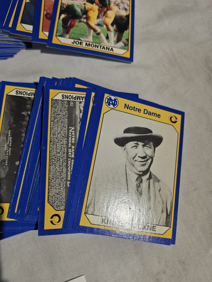 Notre Dame Football Team Set 1990 1st Edition 200 Card Set Joe Montana 🔥 - Image 3 of 4