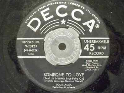 The Four Aces Featuring Al Alberts Written On The Wind / Someone To Love