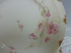 3 Haviland Limoges Lunch Plates Schleiger 54 Embossed Bellflowers Pink Gold 8.5" — photo 4