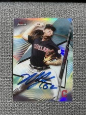 2020 Topps Finest Mike Clevinger #98 Refractor SIGNED IP Autograph