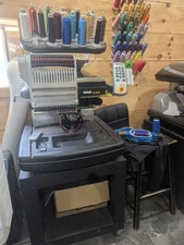 Melco Bravo II Single Head 16 Needle Embroidery Machine