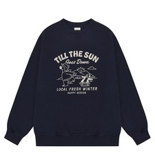 Kappy Kappy Bear Fluff Sweat Shirt Navy