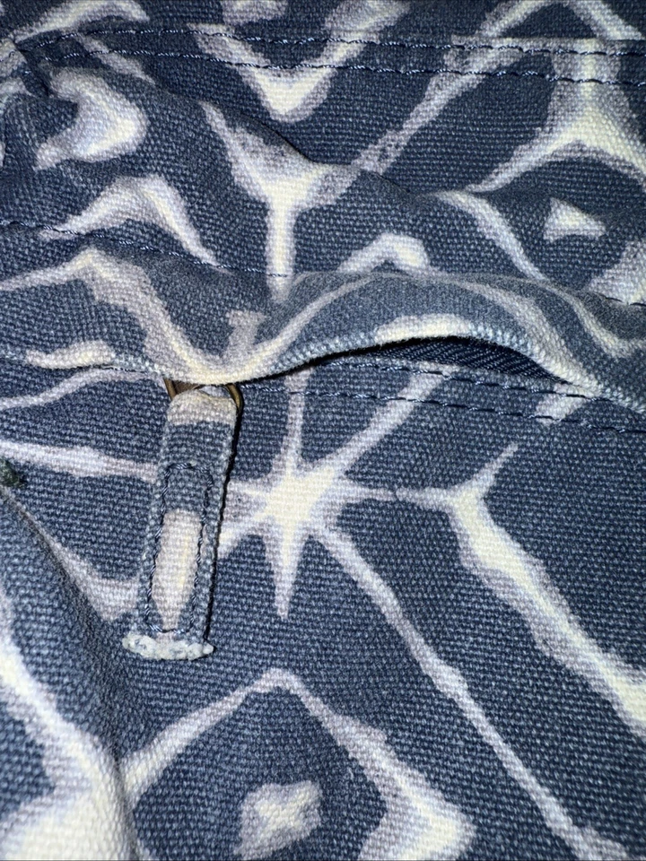 Mochila vintage de lona azul y blanco Billabong! Retro Hippie 15” X 19” Foto 4 de 4