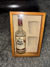 Wild Turkey 101 (750ml) Empty Bottle w/ Gift Set Case 2010 Rare