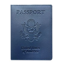 Slim Leather Travel Passport Wallet Holder RFID Blocking ID Card Case Cover US