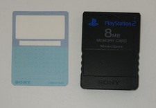 Sony Ps2 Memory Card Magic Gate 8mb - Black 1/2 Unpeeled Label