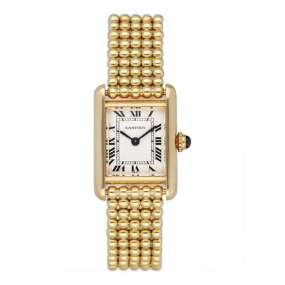 Cartier Tank Louis W15039H1 18K Yellow Gold Ladies Watch