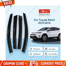 For 2013-2018 Toyota RAV4 Side Window Vent Visor Sun Rain Deflector Guard USA