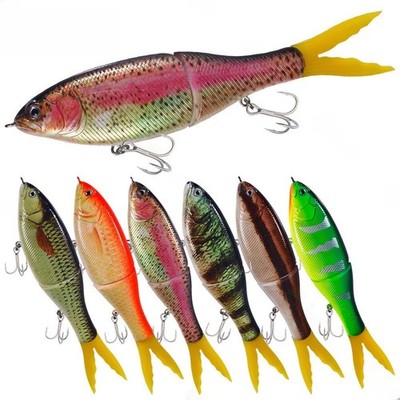 17,3cm Multi Segment Sinking Bait zum Süß- und Salzwasserbarschangeln