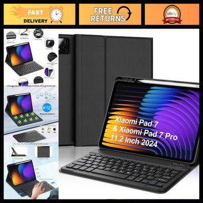 Keyboard Case for Xiaomi Pad 8/8 Pro/7/7 Pro - 11.2 Inch, Slim & Durable Design
