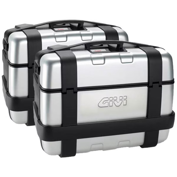Givi TRK46PACK2 Trekker Monokey 46 Litre Motorcycle Panniers (Pair) - Aluminium