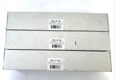 LOT 3x Belkin F4P600-24 24-Port CAT 6a Patch Panel Shielded Rackmount Blank NEW!