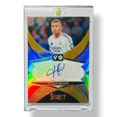Kylian Mbappe Auto Panini Select La Liga  2023/24 Real Madrid Autograph No PSA