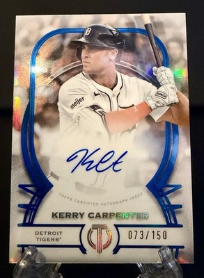 2026 Topps Tribute Autograph Kerry Carpenter /150 Detroit Tigers