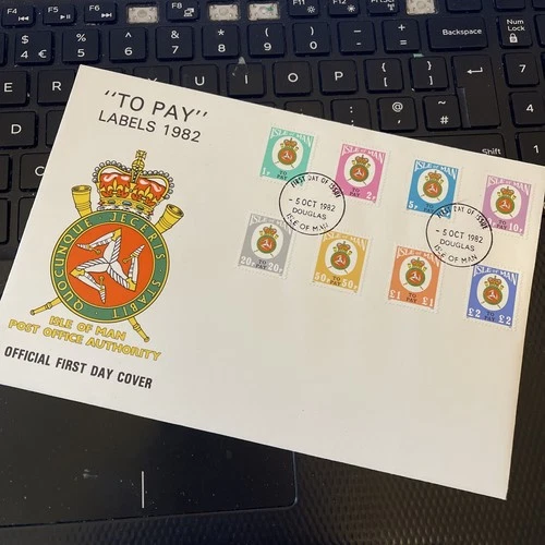 ISLE OF MAN 1982 First Day Cover POSTAGE DUE STAMPS TO PAY SGD17-D2 U/A