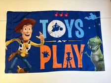 Disney Toy Story 4 Pillow Case 1 Woody Buzz Lightyear Cotton Blend Good Cond.
