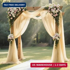 Wedding Arch Draping Fabric 28'' x 20FT Sheer Chiffon Drape Backdrop