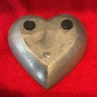 Heart Shaped Silver Tone Metal Decorative Bowl/Dish, Hearts & Love  Wedding — photo 3