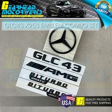 Amg Glc43 Suv Biturbo 4matic Rear Star Emblem Black Combo For Mercedes Benz X253 Amg Glc43 Suv Biturbo 4matic Rear Star Emblem Black Combo For Mercedes Benz X253