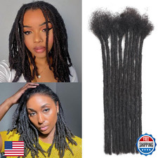 Dreadlock Extensions Human Hair 10-100 Strands 100 Full Handmade Permanent Loc