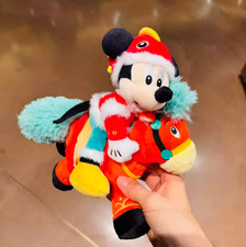 Genuine Shanghai Disney 2026 Lunar New Year Mickey Mouse Cute Plush Doll New