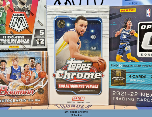  Big 10 Hobby Box Break 20-26 NBA 1/6 Bowman Jumbo 1/4 Topps Chrome - Bild 2 von 6