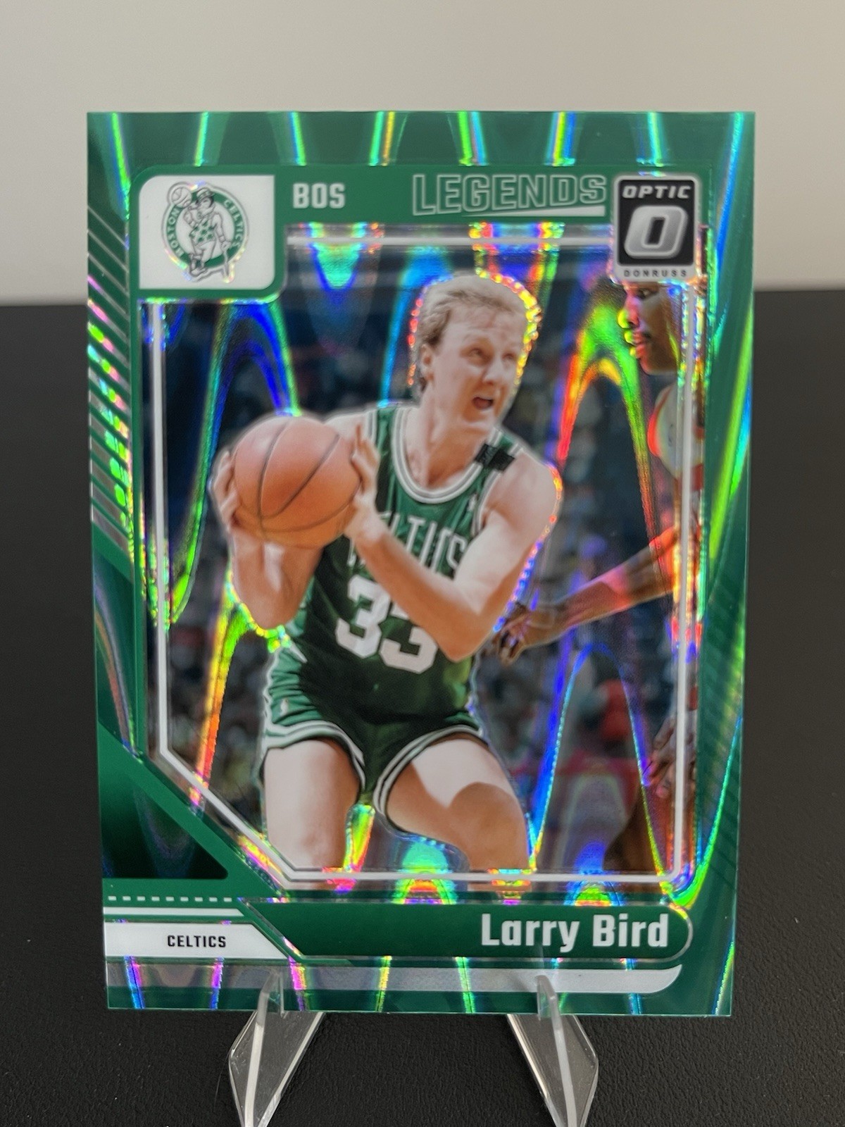 2024-25 Optic Larry Bird Green Seismic Prizm #243 Celtics Color Match