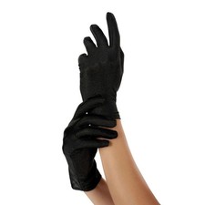 Black Gloves Costume Accessory